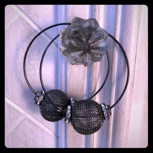 🖤😍Cool Sexy Black Mesh JLo hoops😍🖤